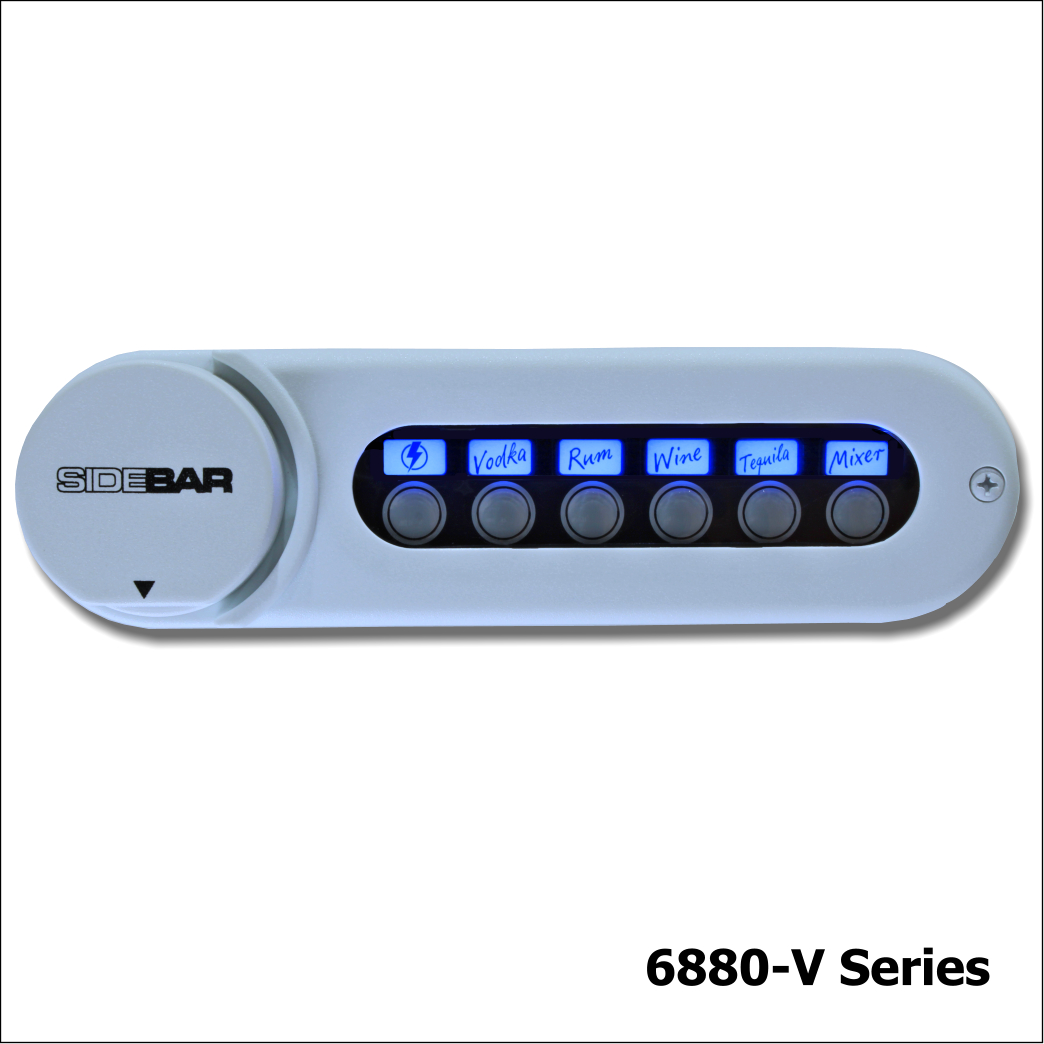 SIDEBAR Beverage System 6880 V Series white base white spout